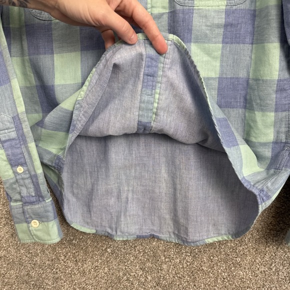 Faherty Long Sleeve Button Down Shirt Men's‎ Small Check Double Layer - Picture 6 of 8